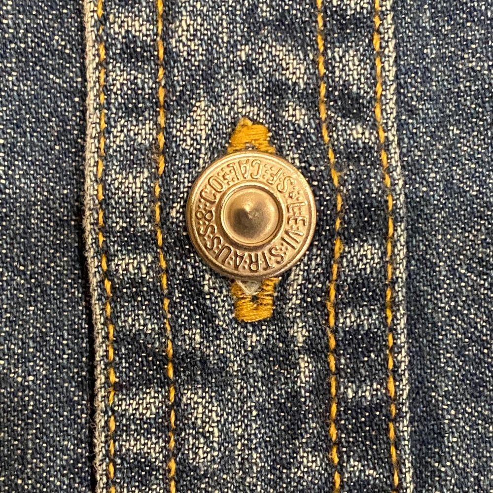 Men's Levi's Thick Sturdy Long-Sleeved Denim Button-down Shirt Size XXL 2XL VGC - Picture 4 of 6